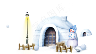 可爱的冰屋