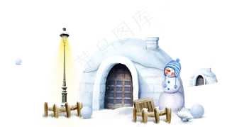 可爱的冰屋