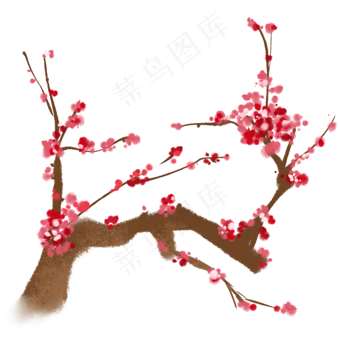 中国风水墨梅花(2150X2150(DPI:299))psd模版下载