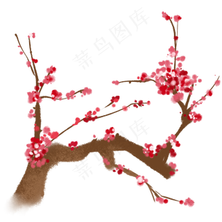中国风水墨梅花