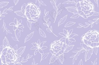 彩色手绘花卉背景