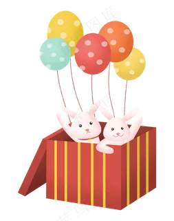 中秋节节日中秋佳节小兔子月兔礼