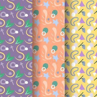 抽象手绘图案包