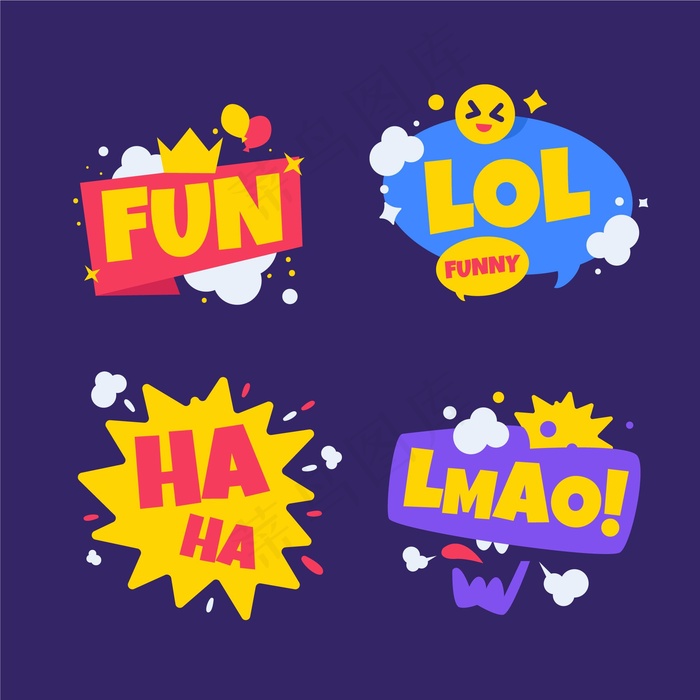 有趣的lol贴纸系列eps,ai矢量模版下载