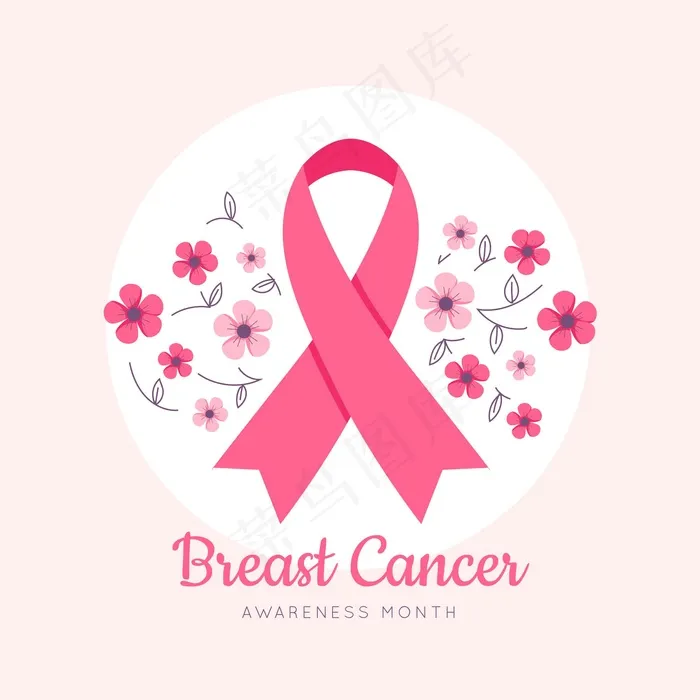 乳腺癌宣传月eps,ai矢量模版下载