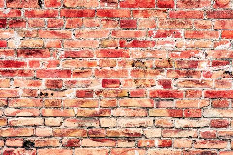 老橘白砖墙背景