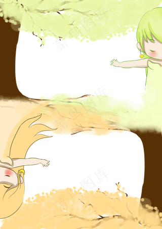 二十四节气卡通人物png免抠素