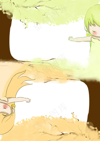 二十四节气卡通人物png免抠素