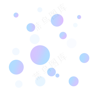 蓝色圆形渐变梦幻七夕光晕
