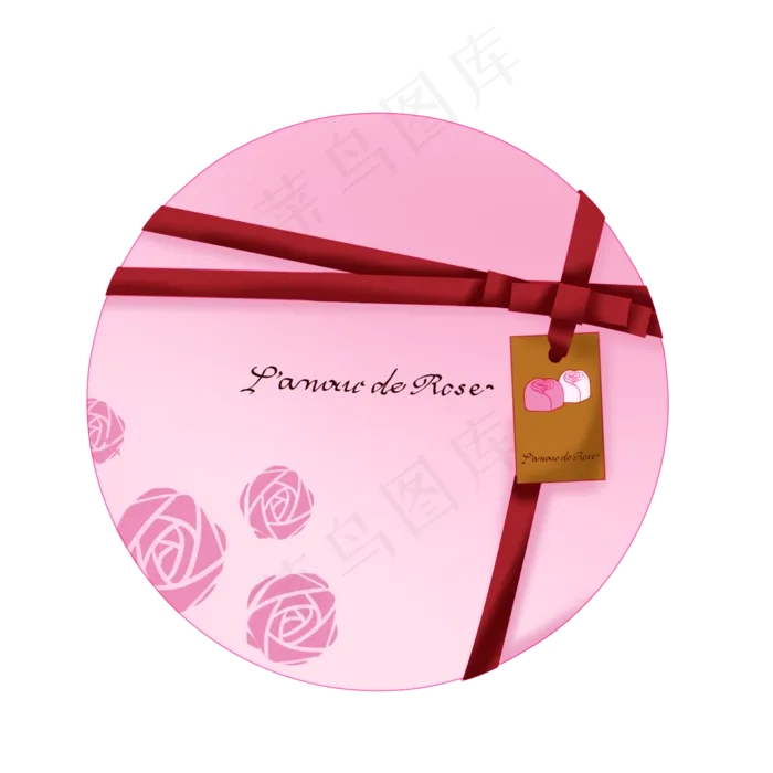 粉色圆形盒子(2000X2000(DPI:300))psd模版下载