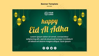 宰牲节旗帜banner设计