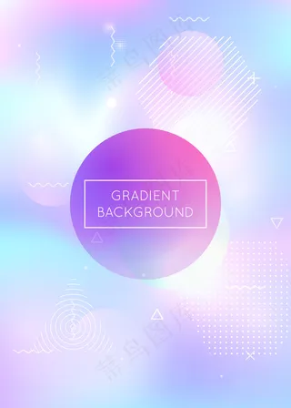 流体通过流体动力学元素塑造背景。全息照相