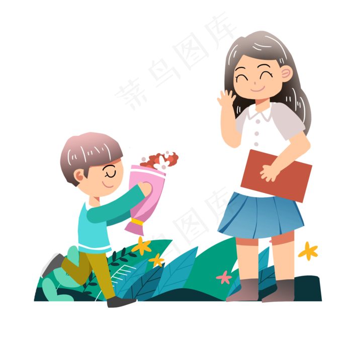 教师节给老师送花素材