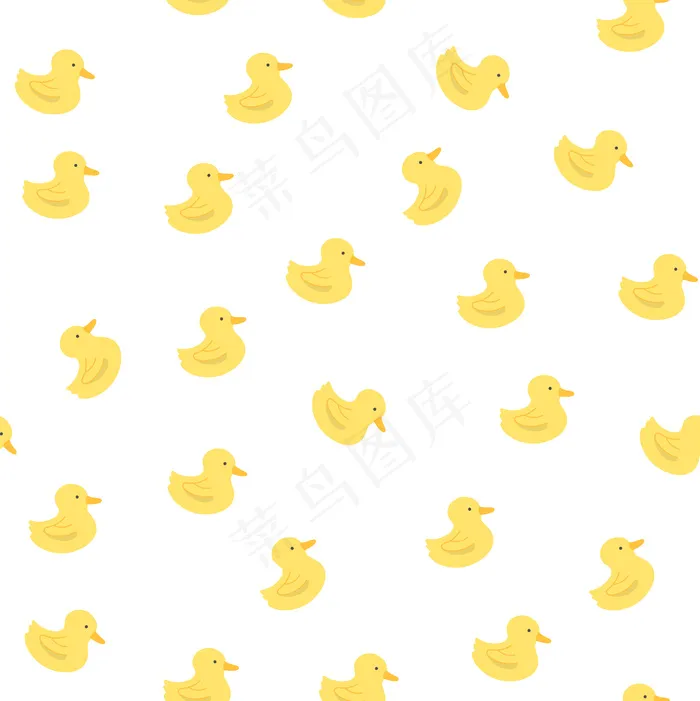 橡皮鸭图案eps,ai矢量模版下载