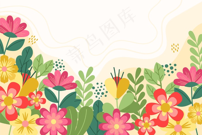 平面彩色春季壁纸