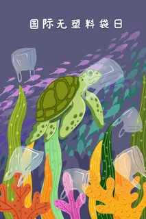 保护海龟禁用塑料袋