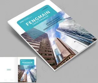 大气创意画册封面设计模板