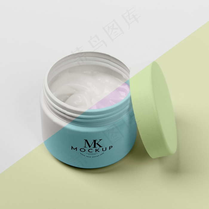 高角度化妆品瓶模型样机