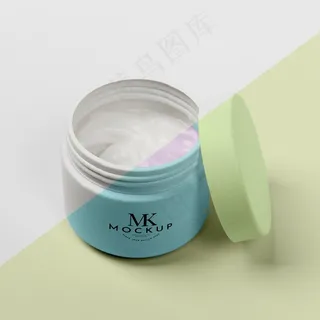 高角度化妆品瓶模型样机