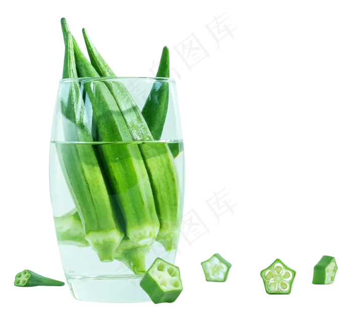 秋葵蔬菜(3000X2701(DPI:300))psd模版下载