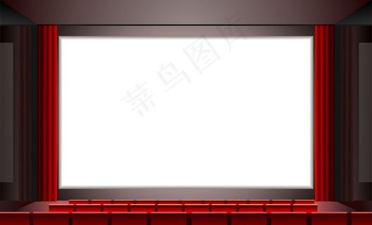 白色银幕电影院，插图
