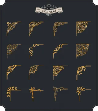 复古复古镜框边