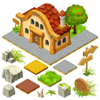 设置等轴测图形和对象。