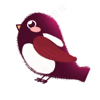 七夕情人节手绘喜鹊可商用元素