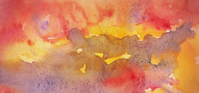 秋天水彩墨迹纹理banner背景