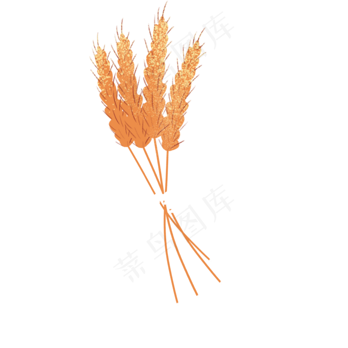 卡通稻穗