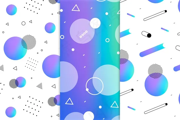 最小几何图案集合eps,ai矢量模版下载