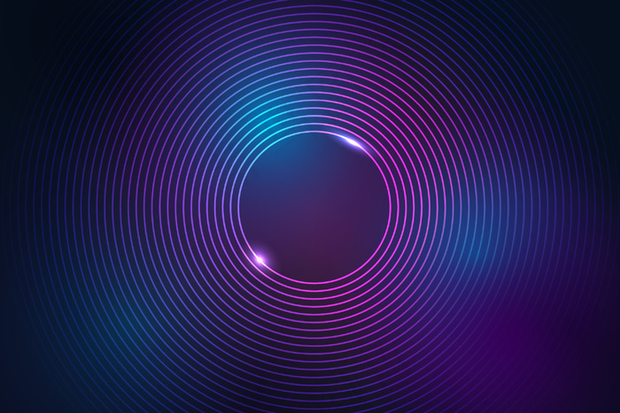 抽象风格的霓虹线背景