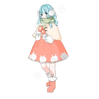 立冬时节裙子少女