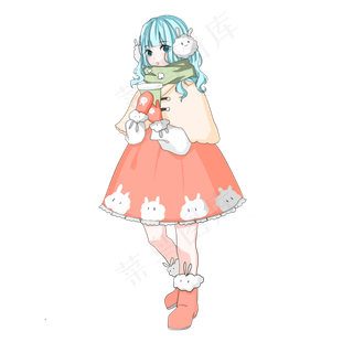 立冬时节裙子少女