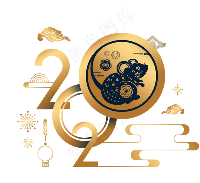 2020新年鼠年(2500X2500(DPI:300))psd模版下载