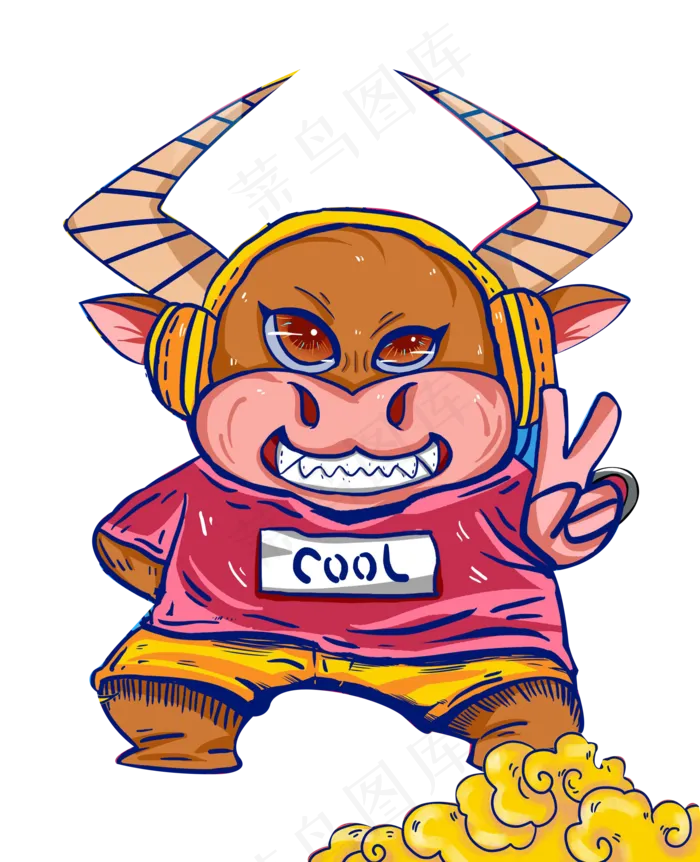 潮流小牛(2000X2464(DPI:300))psd模版下载