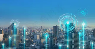 科技城市信息技术摄影图