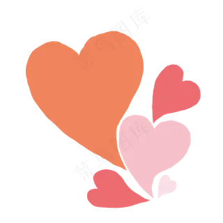 潮流爱心卡通手绘素材免费下载 潮流爱心卡通手绘素材免费下载