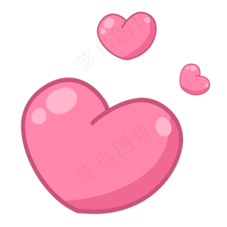 粉红色梦幻可爱七夕情人节爱心