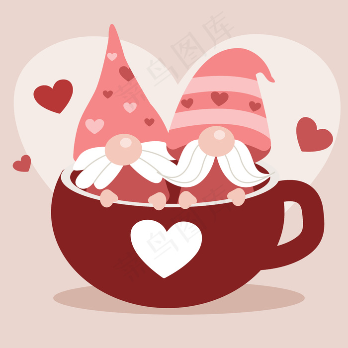 红杯里可爱的侏儒的角色。