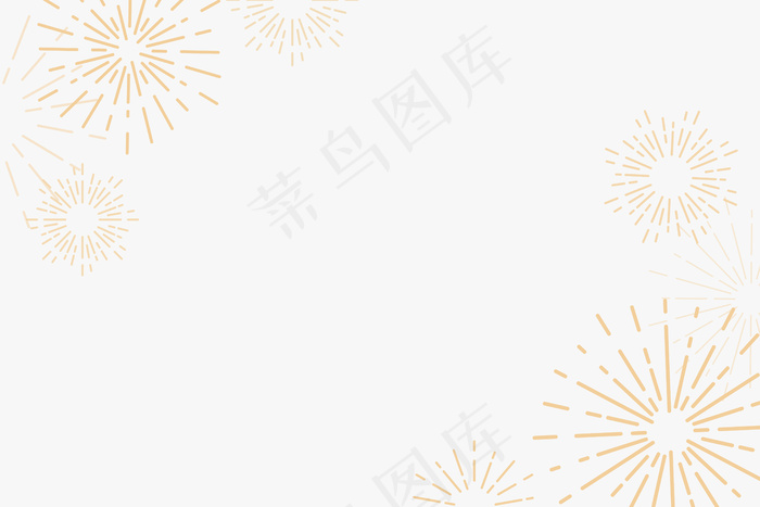 金色烟花新年庆典背景