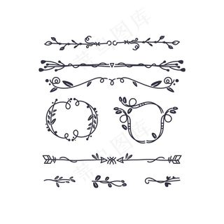 手绘装饰元素套装