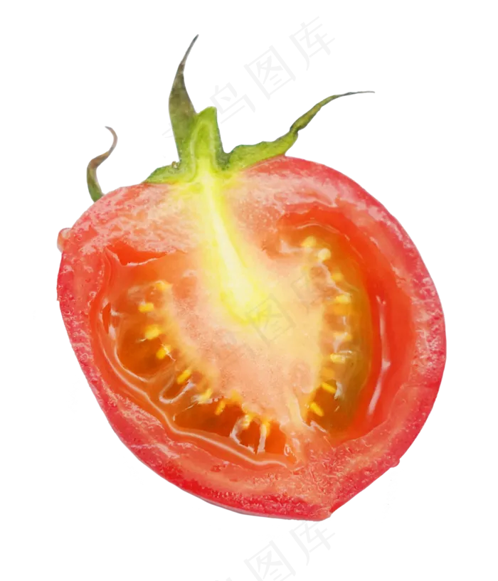 半块小西红柿水果(3000X3000(DPI:300))