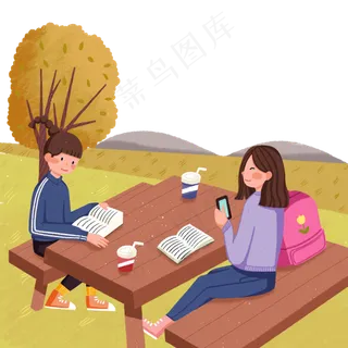 秋分节气看书人勿