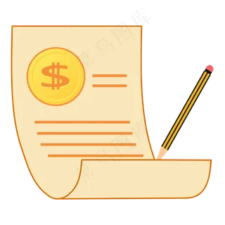 矢量金融流水记账账单