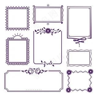 紫罗兰装饰框手绘系列