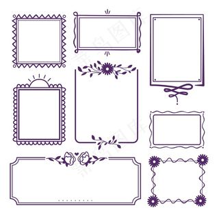紫罗兰装饰框手绘系列
