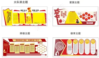 校园文化墙展板