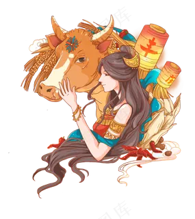 牛年丰收生肖拟人