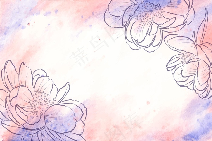 粉彩元素背景概念eps,ai矢量模版下载